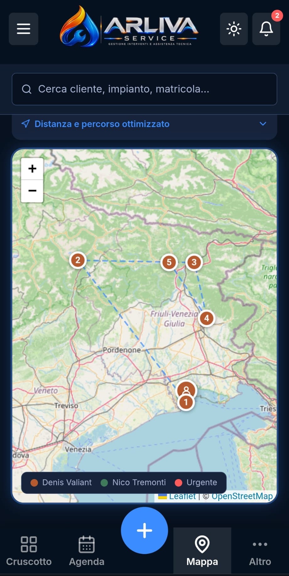 ARLIVA Service mobile